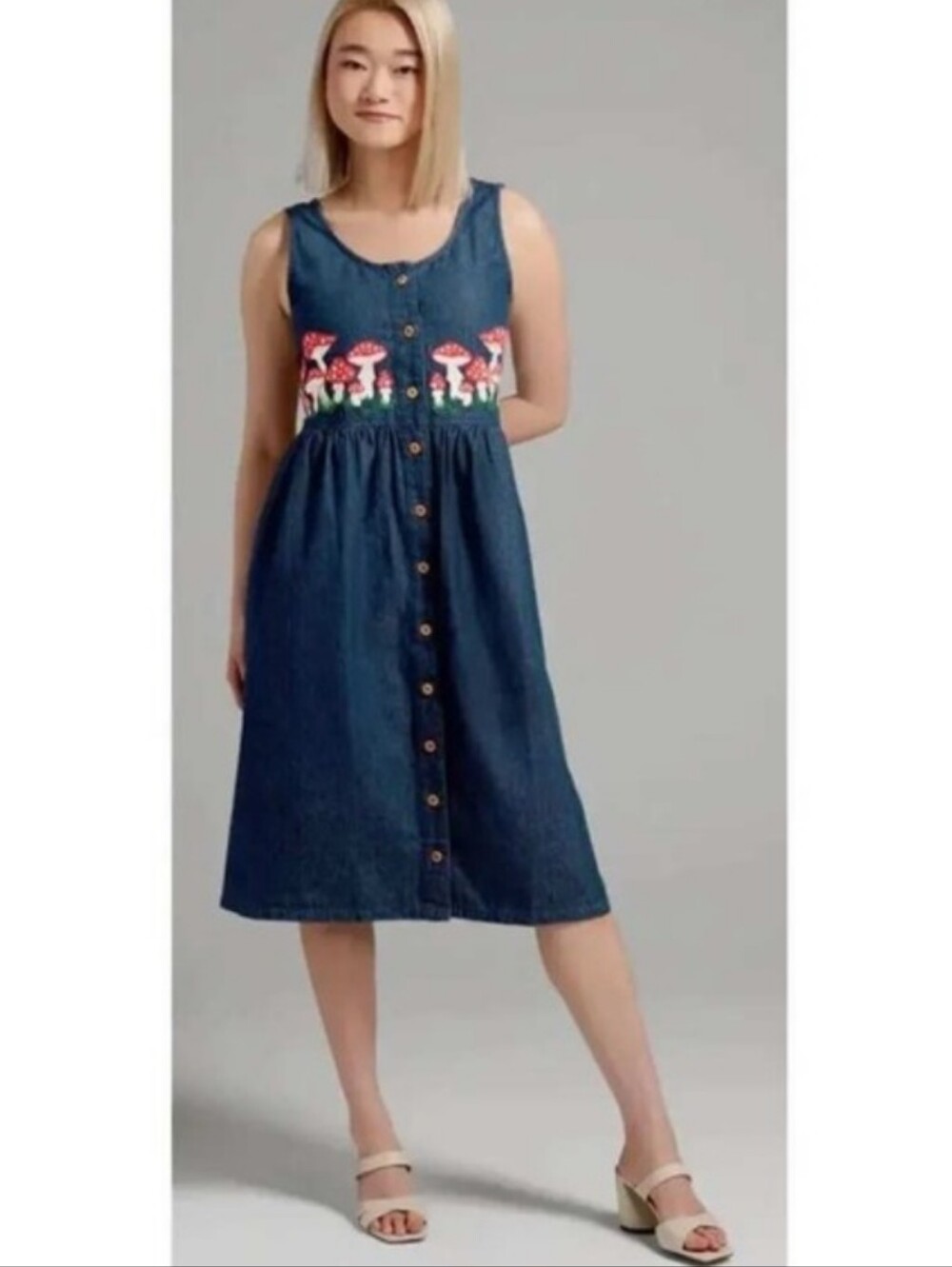 Dangerfield Denim Mushroom Dress